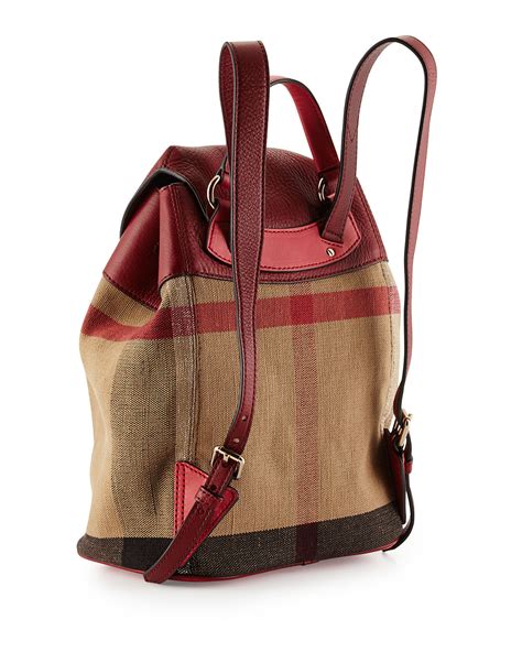 burberry women's backpacks|burberry small canvas check backpack.